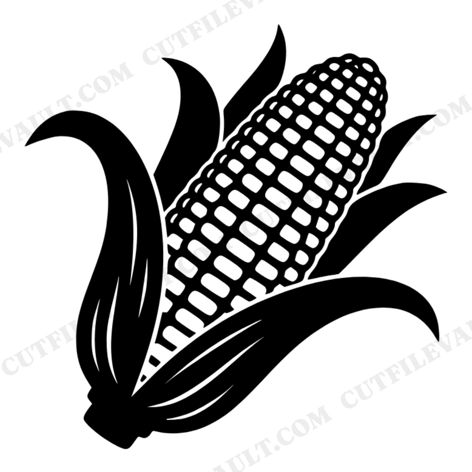 Summer Grilled Corn SVG PNG, Geometric Boho Corn on the Cob Cut File, BBQ Farmhouse Banner Design, view 1