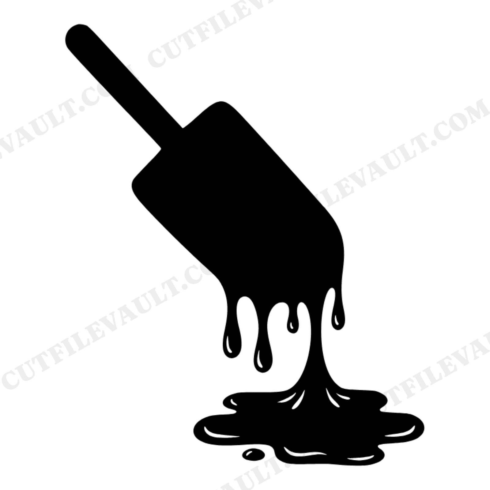Summer Solstice Melting Ice Pop SVG PNG Retro 70s Popsicle Cut File Groovy Summer Craft, view 1