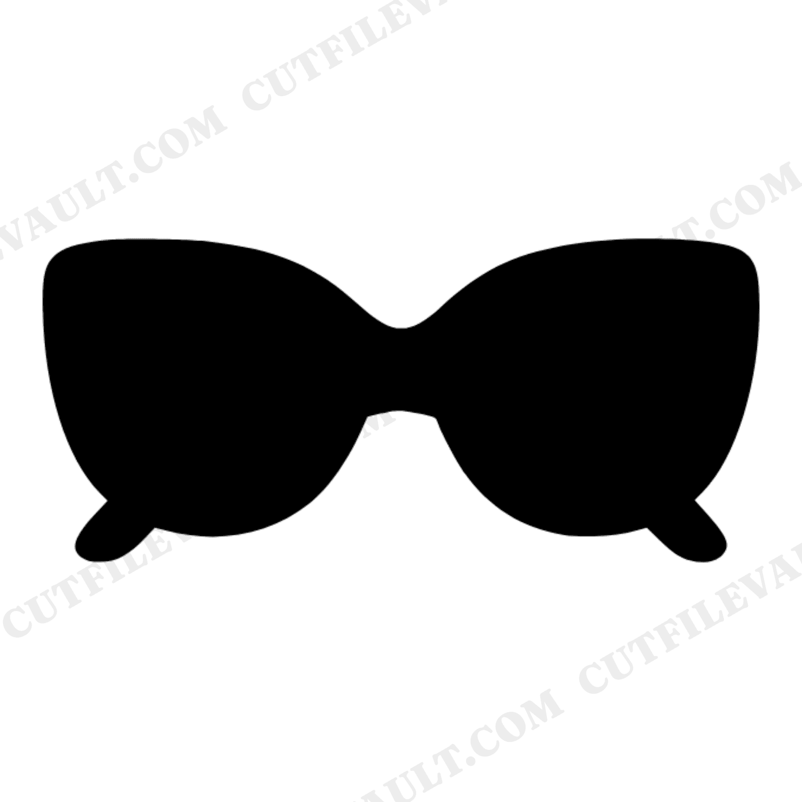 Summer Solstice Sunglasses SVG PNG, Kawaii Character Silhouette Cut File, Boho Summer Craft Design, view 1