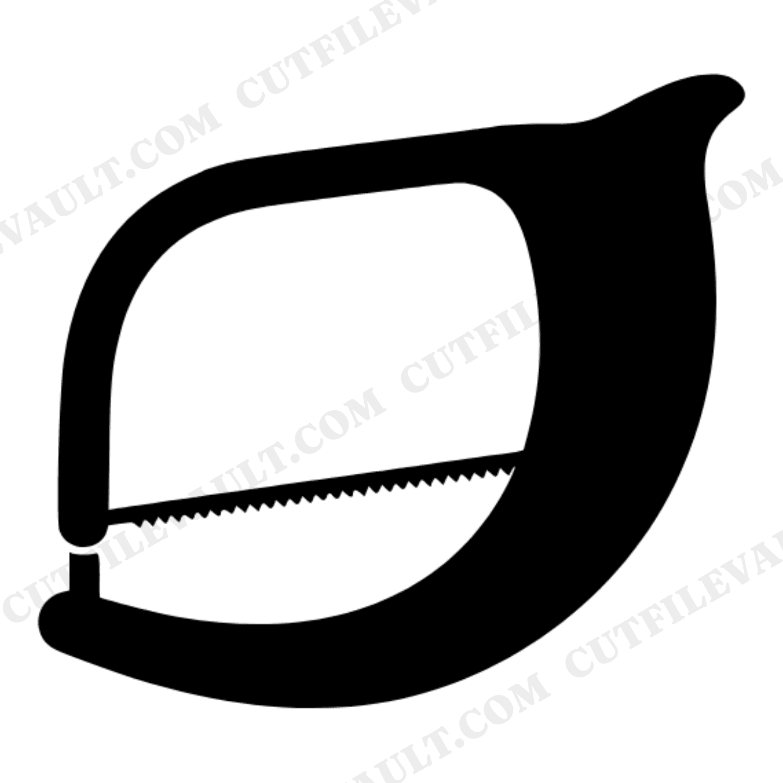 Thanksgiving Coping Saw Cornucopia SVG PNG Craftsman Tool Harvest Abundance Line Art Cut File, view 1