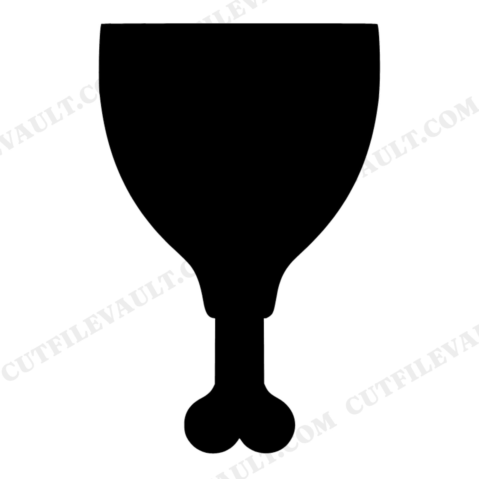 Victory Drumstick Trophy SVG PNG Thanksgiving Champion Turkey Leg Cut File for Cricut Silhouette, view 1