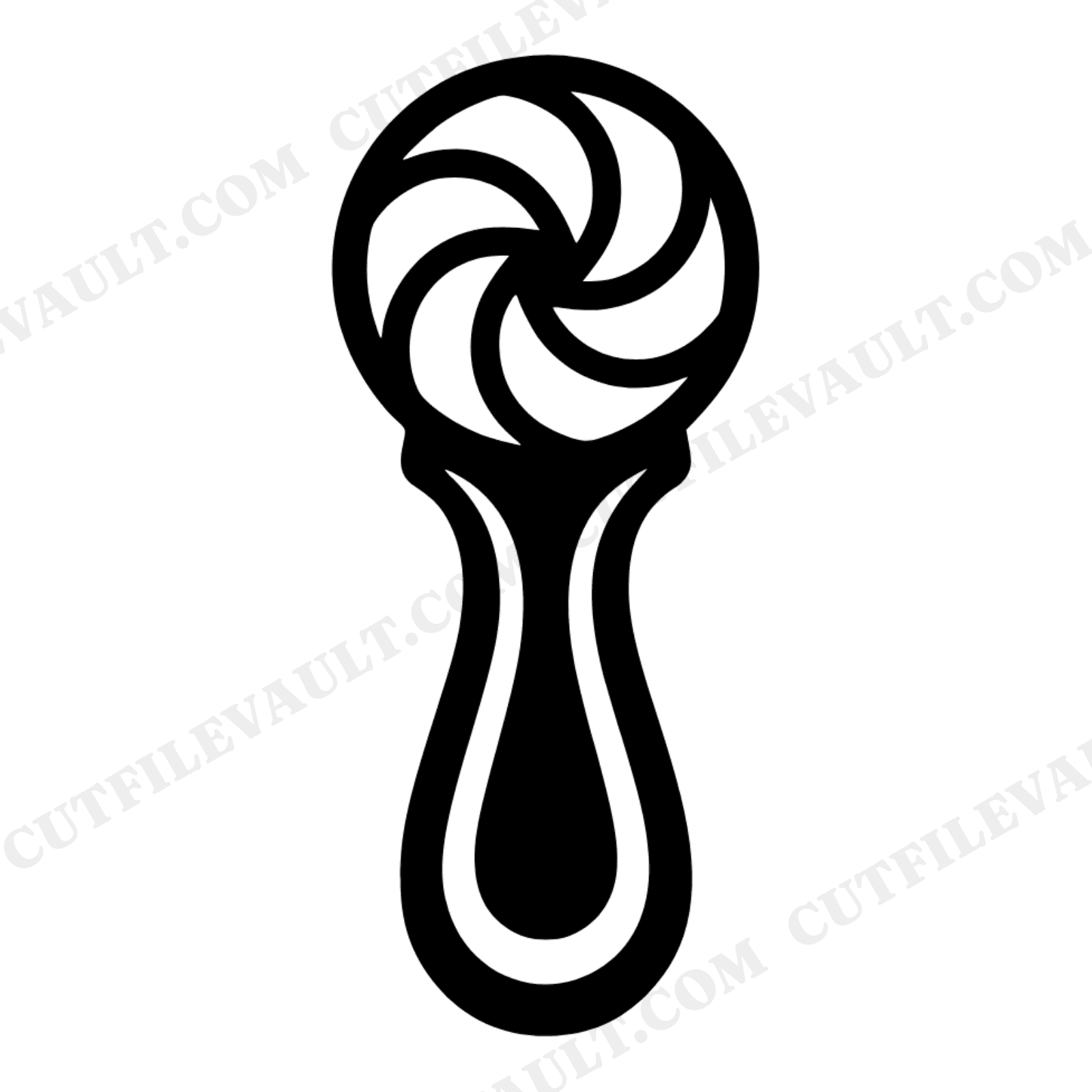 Vintage Apple Corer SVG PNG, Retro Kitchen Tool Silhouette, 70s Teacher Appreciation Cut File, view 1