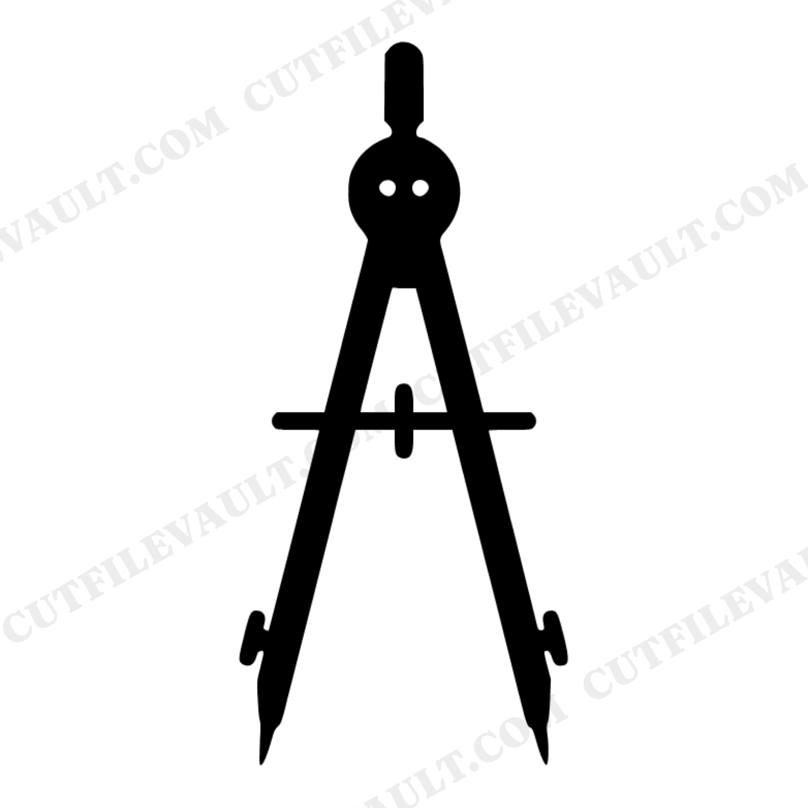 Vintage Drafting Compass SVG PNG, Back to School Cut File, Geometry Teacher Clipart, Retro School, view 1