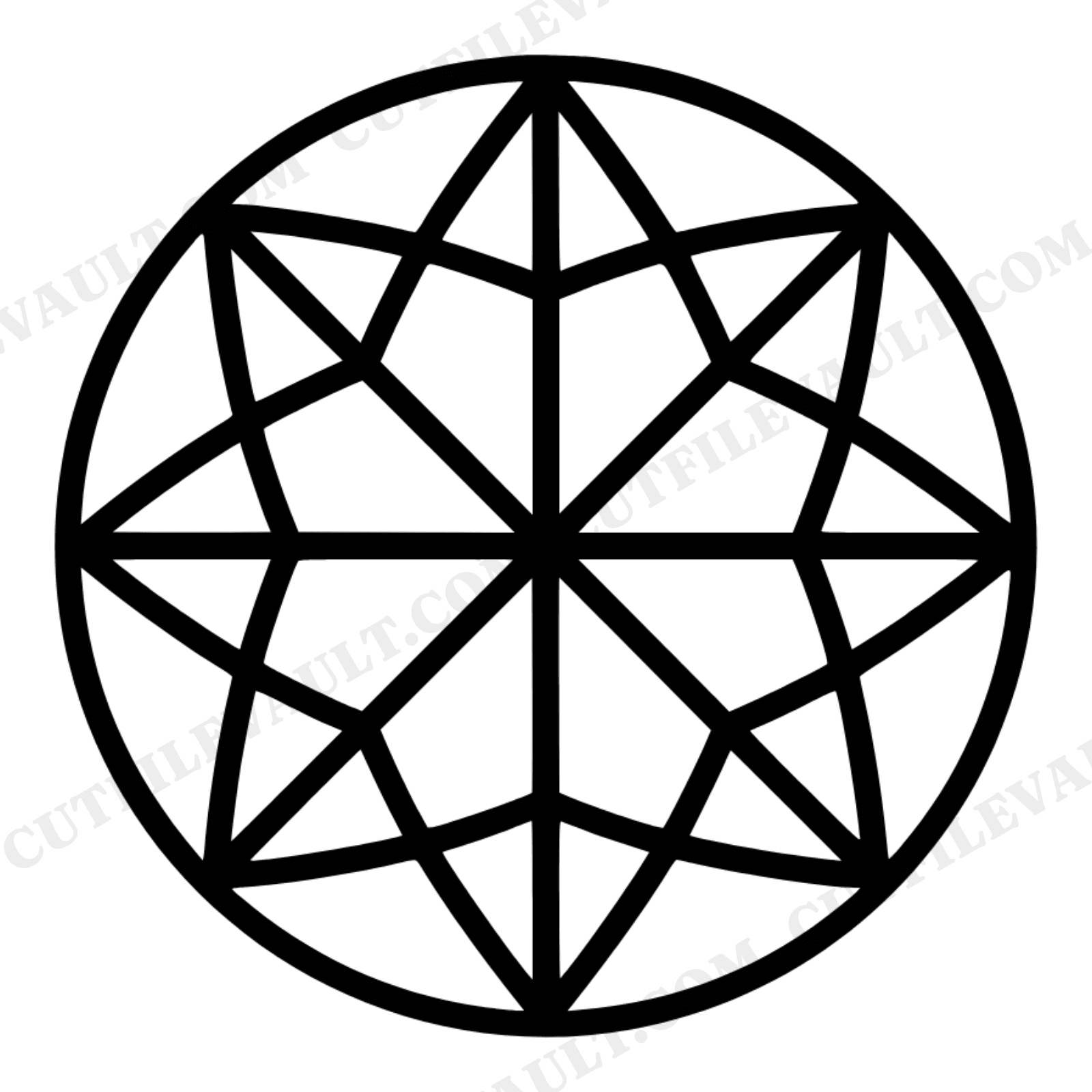 Vintage Globe Mandala SVG PNG, Top View World Map Cut File, Geometric Classroom Decor Design, view 1