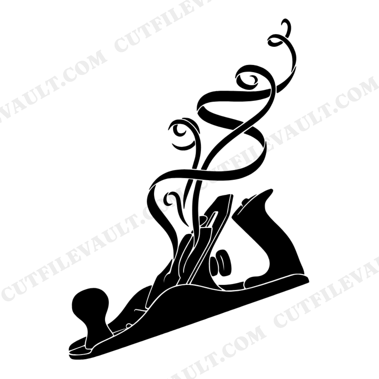 Vintage Hand Plane SVG PNG, Wood Shavings Cut File, Woodworker Tool Design, Patriotic Craft SVG