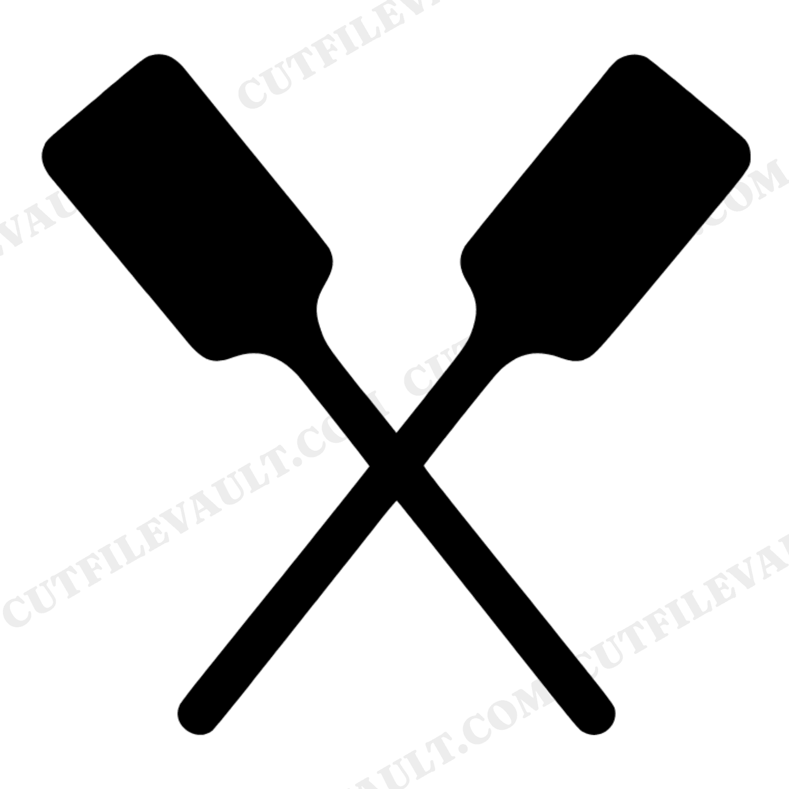 Vintage Ice Cream Churn Paddles SVG PNG, Crossed Dashers Line Art, Retro Kitchen Tool Cut File, view 1
