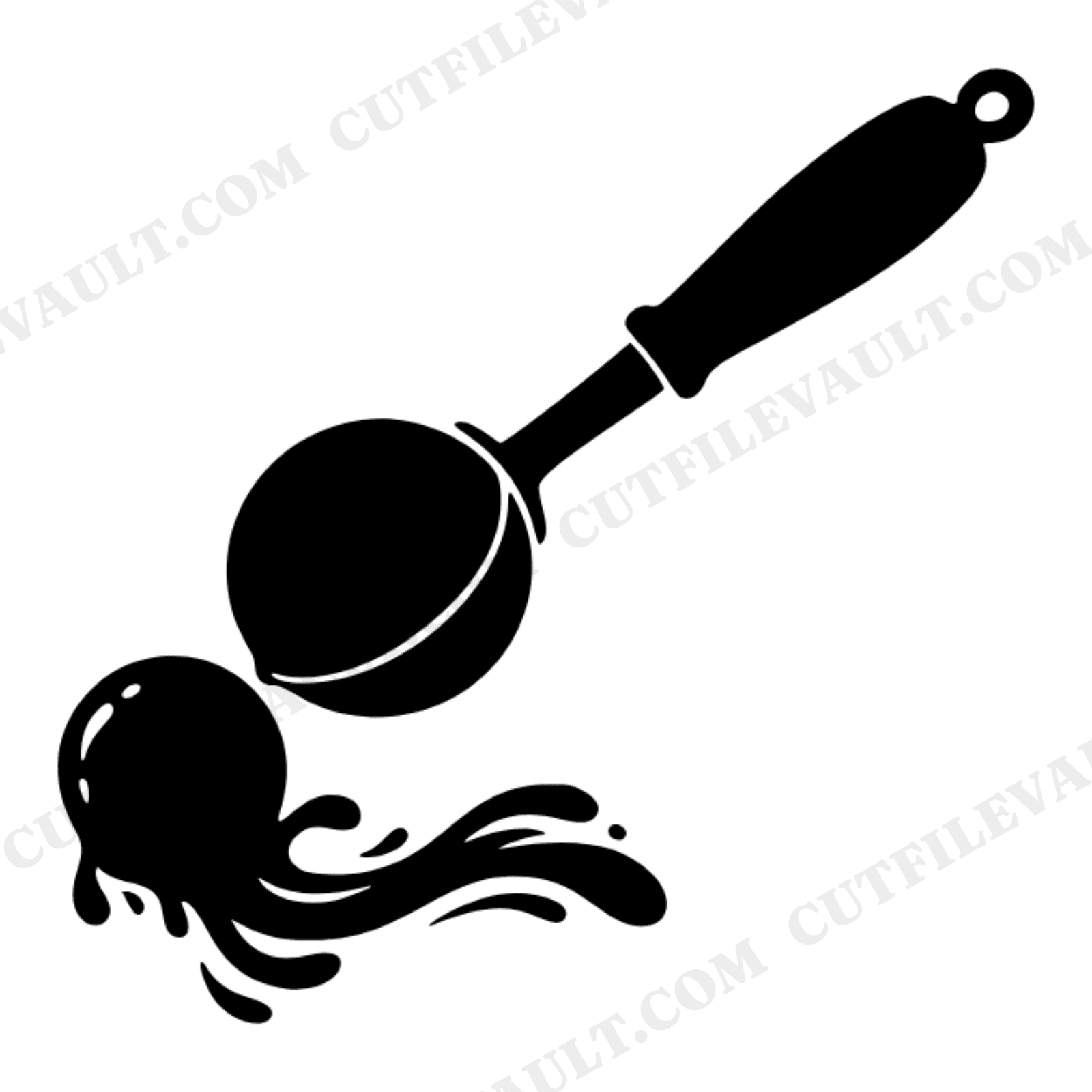 Vintage Ice Cream Scoop SVG PNG, Melting Ice Cream Swoosh Cut File, Retro Soda Fountain Clipart, view 1