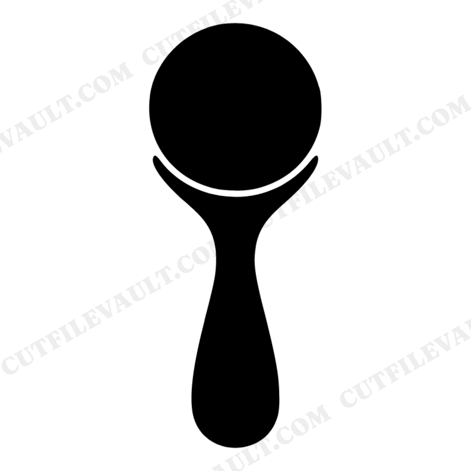 Vintage Ice Cream Scoop SVG PNG, Retro Diner Ice Cream Overhead View Cut File for Cricut, view 1