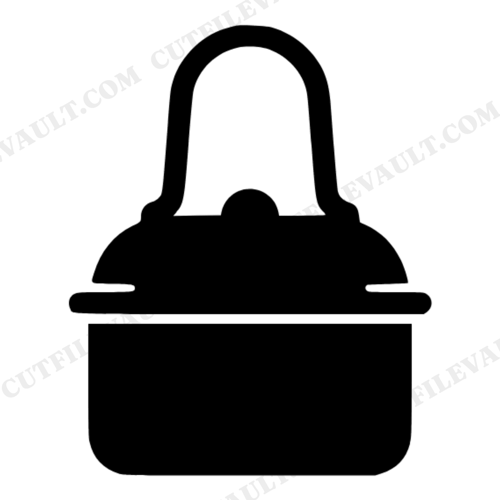 Vintage Lunchbox Cookie Cutter SVG PNG Back to School Cut File for Cricut Silhouette, view 1