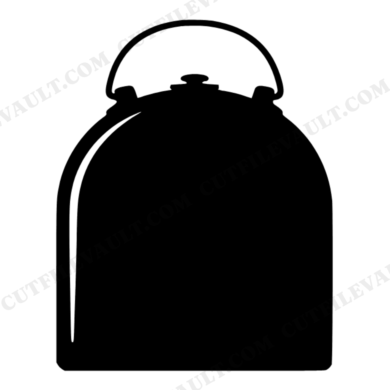 Vintage Lunchbox SVG PNG, Farmhouse Kitchen Decor Cut File, Back to School Silhouette Design, view 1