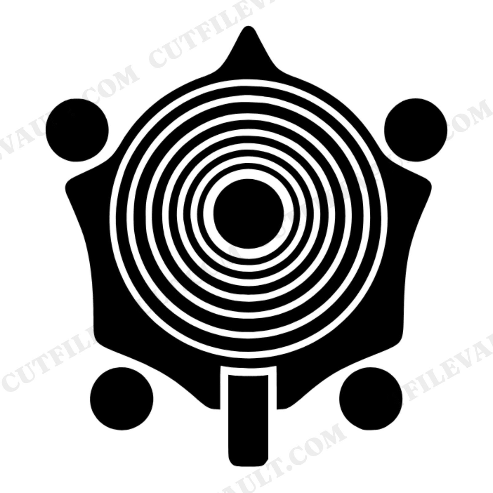 Vintage Percolator Coffee Pot Top View SVG PNG, Mid-Century Mandala Coffee Day Design Cut File, view 1