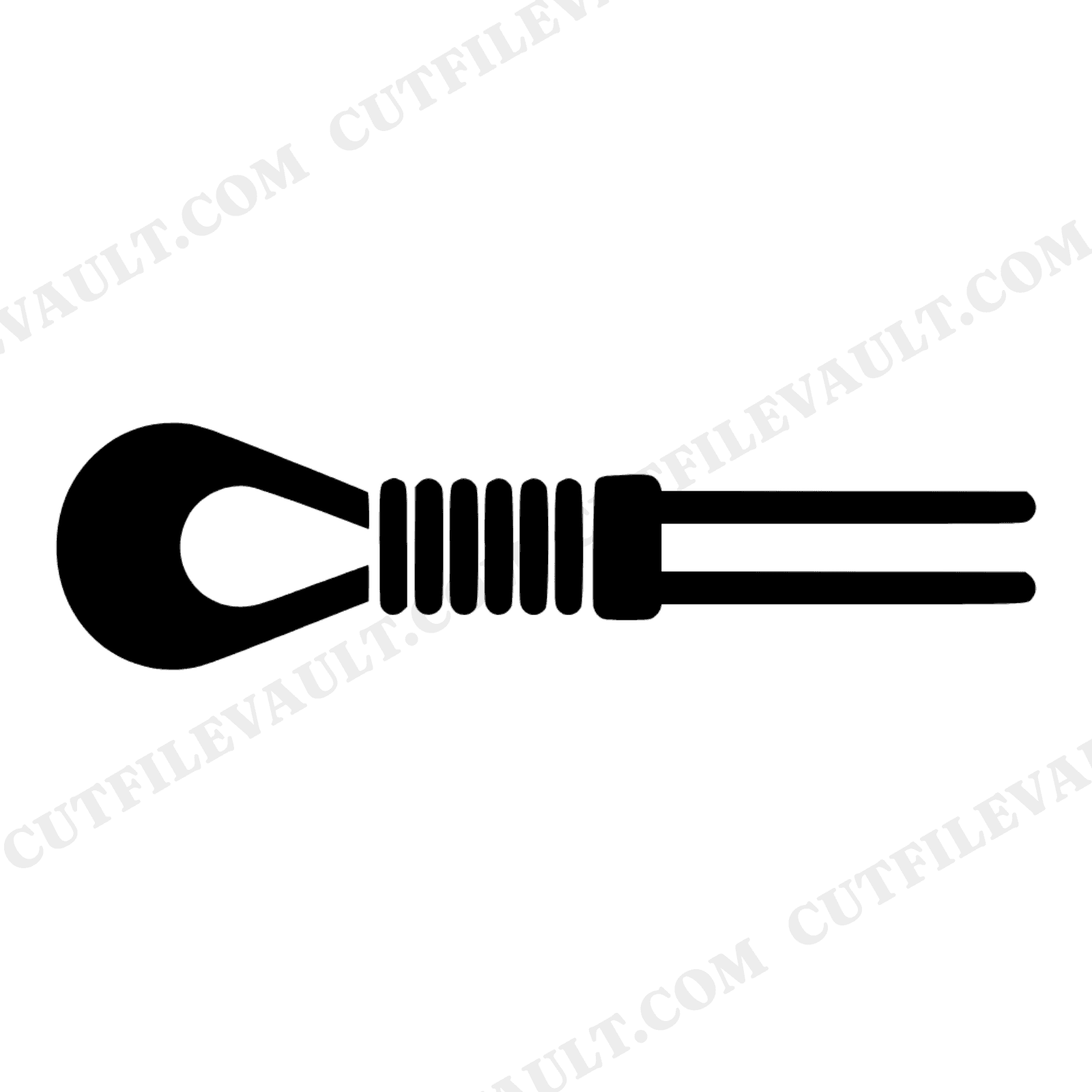 Vintage Picnic Blanket Clip SVG PNG, Retro Spring Clamp Cut File, Mid-Century Outdoor Clipart, view 1