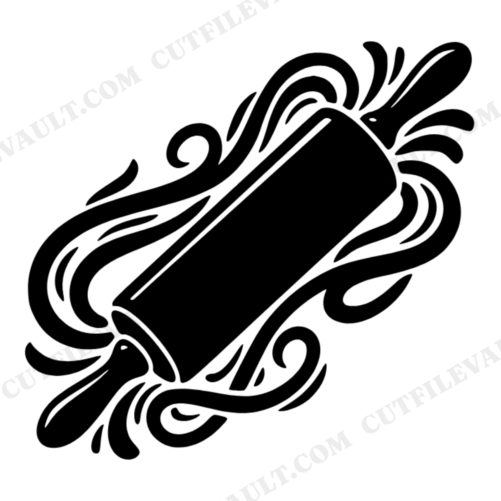Vintage Rolling Pin SVG PNG, Boho Baker Donut Day Cut File, Kitchen Decor Craft Design, view 1