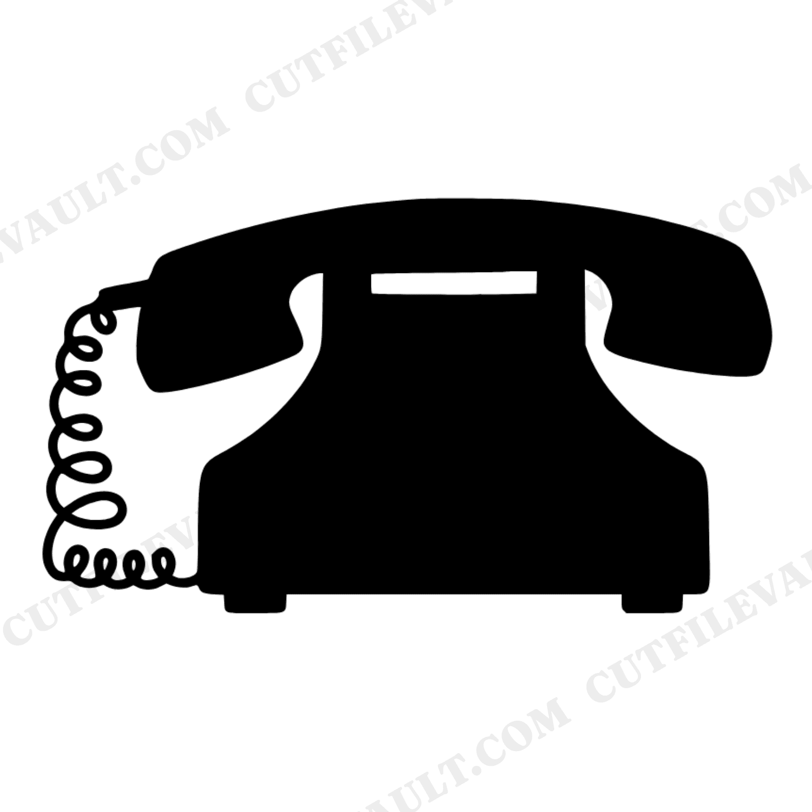 Vintage Rotary Telephone Heart SVG PNG, Retro Phone Mothers Day Cut File, Call Your Mother Design, view 1