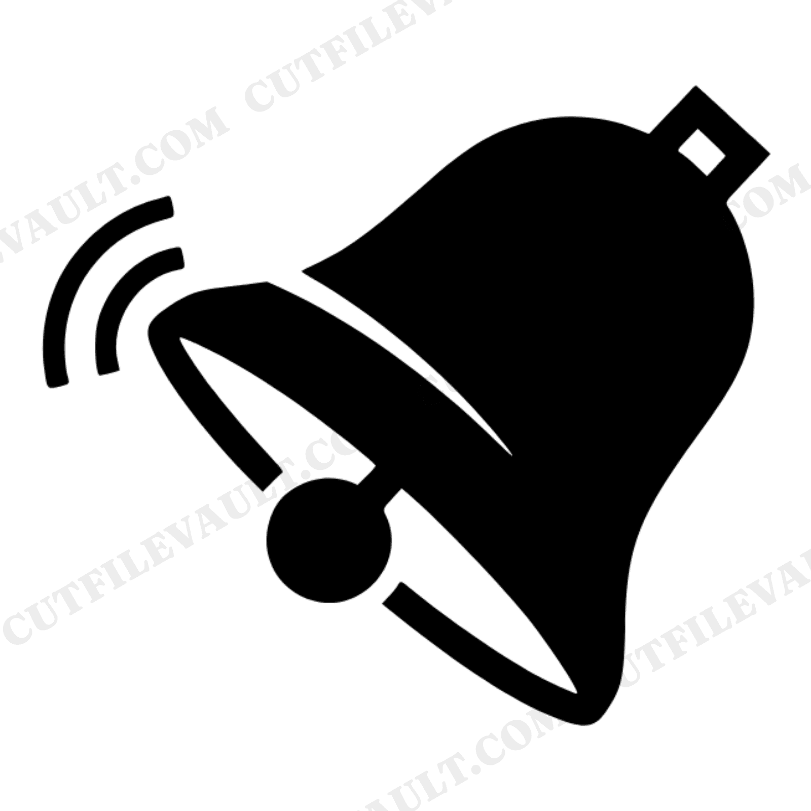Vintage School Bell SVG PNG, Art Deco Hand Bell Cut File, Retro Schoolhouse Clipart, Back to School, view 1