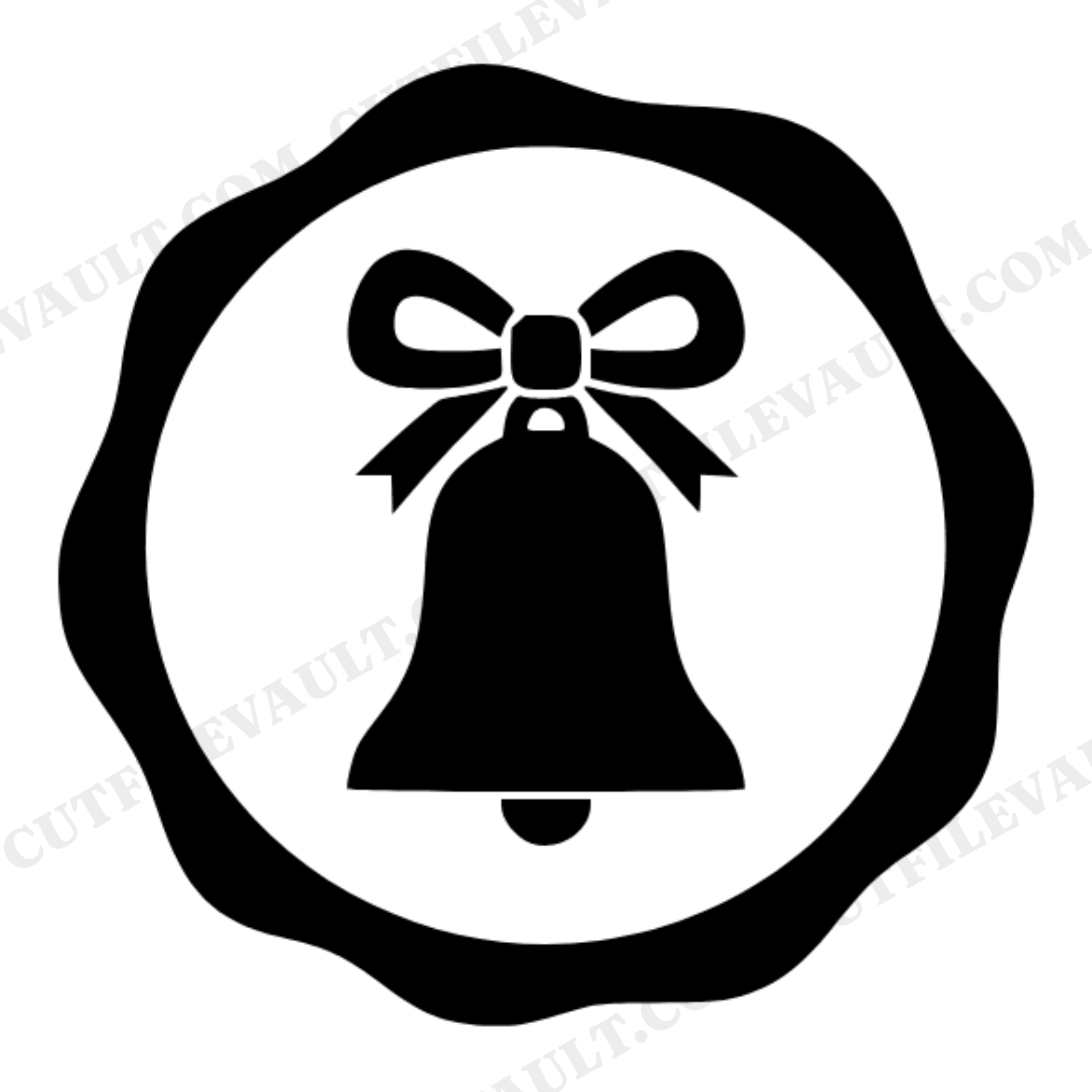 Vintage School Bell Wax Seal SVG PNG, Teacher Appreciation Gift, Back to School Clipart Cut File, view 1