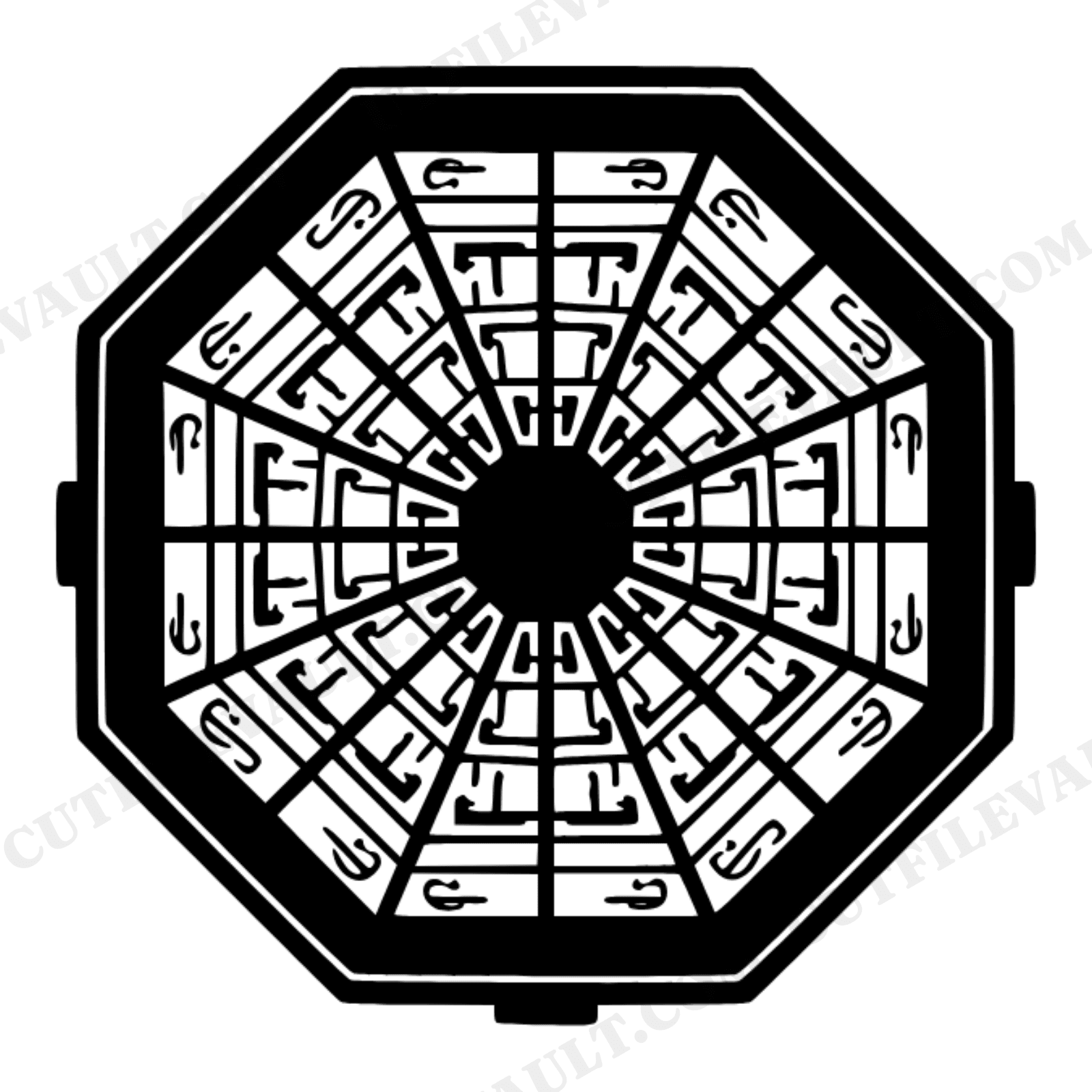 Vintage Tackle Box Mandala SVG PNG Fathers Day Design Cut File for Cricut Silhouette Fishing Dad, view 1