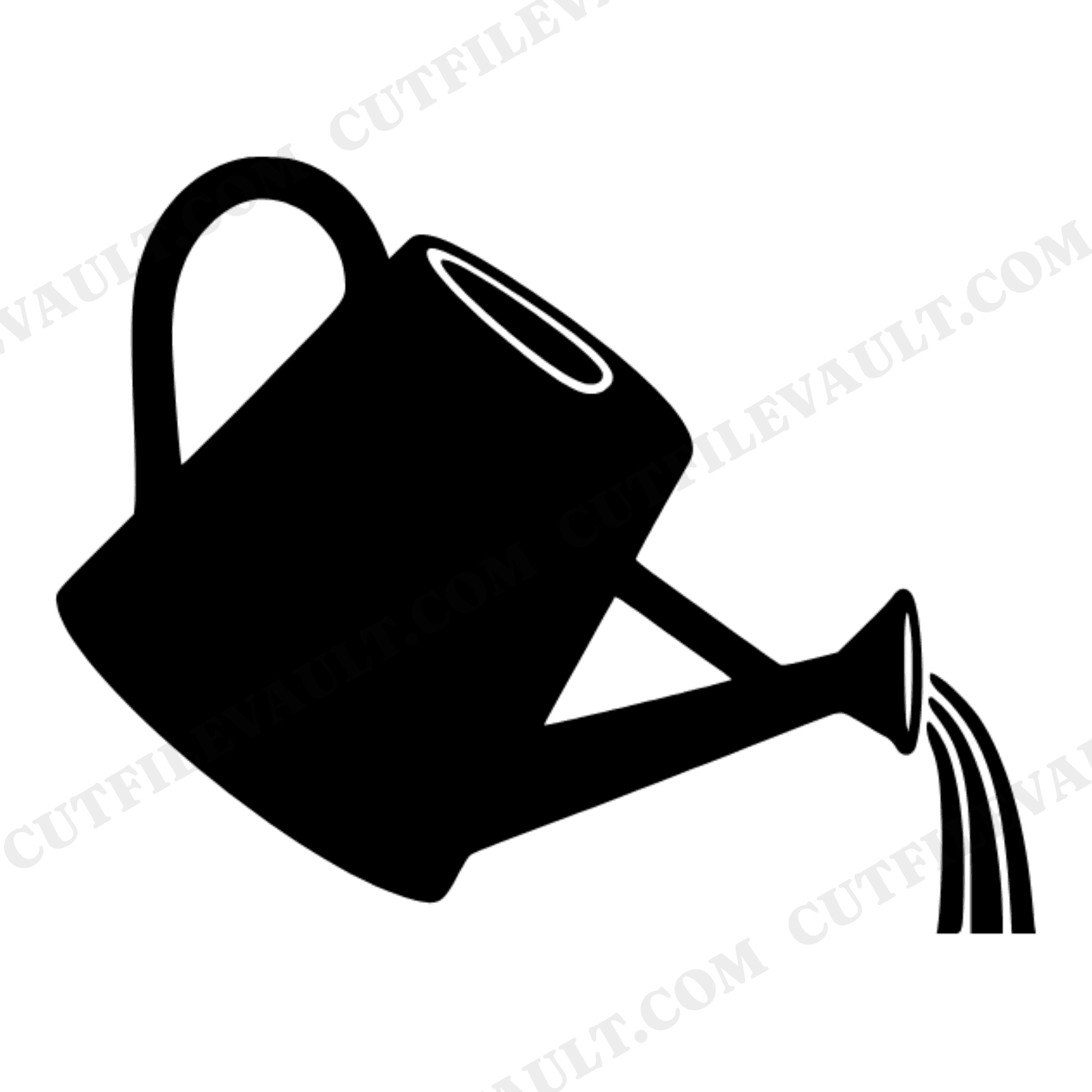 Vintage Watering Can SVG PNG, Retro 70s Garden Independence Day Cut File, Summer Americana Craft, view 1