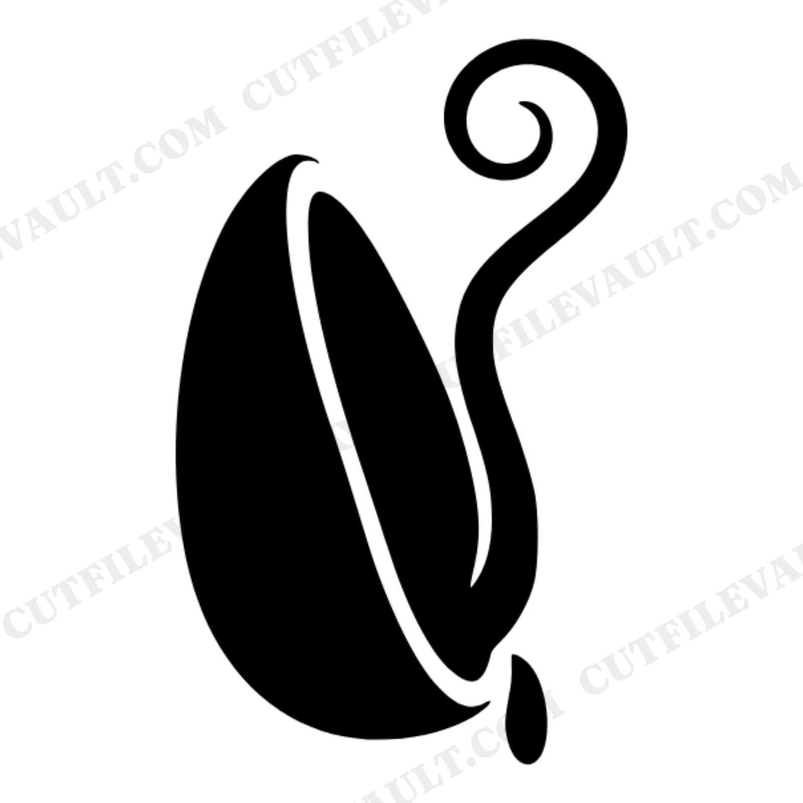 Watermelon Seed Sprout SVG PNG Botanical Cutaway Silhouette Cut File National Watermelon Day, view 1
