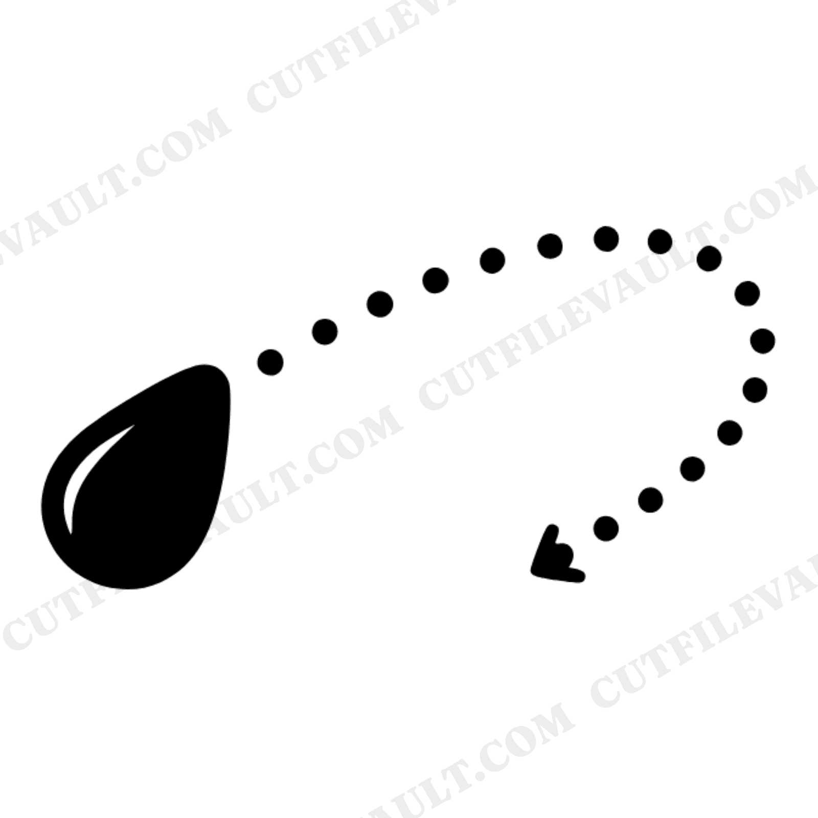 Watermelon Seed SVG PNG Mid-Century Summer Nostalgia Cut File for National Watermelon Day Crafts, view 1