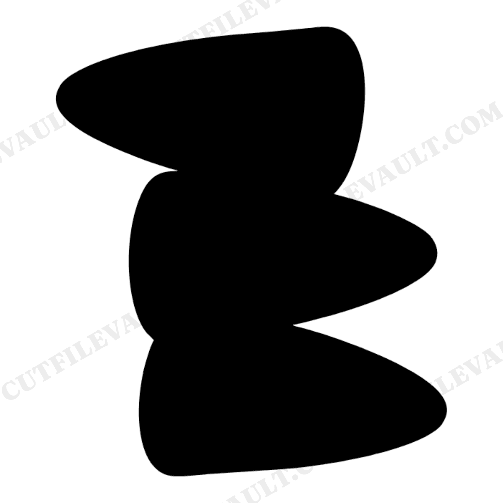 Wobbly Candy Corn Tower Stack SVG PNG, Halloween Candy Corn Cut File, Abstract Blob Style Design, view 1